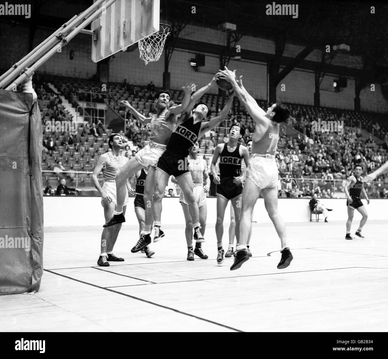 London Olympic Games 1948 Basketball Harringay Stock Photo