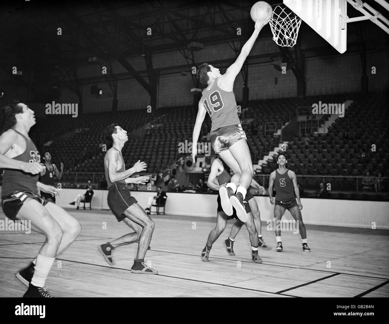 London Olympic Games 1948 Basketball Harringay Stock Photo Alamy