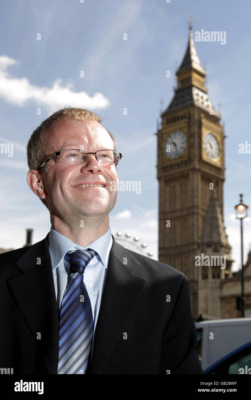 John Mason visits the Houses of Parliament Stock Photo