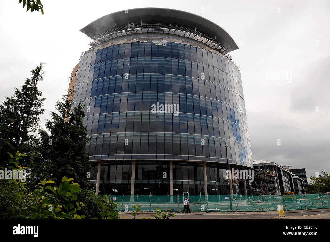 A general view of the new Multimillion pound Northern Rock offices in Gosforth, Newcastle, which is nearing completion. Northern Rock have announced today that they will make 800 compulsory job cuts. Stock Photo