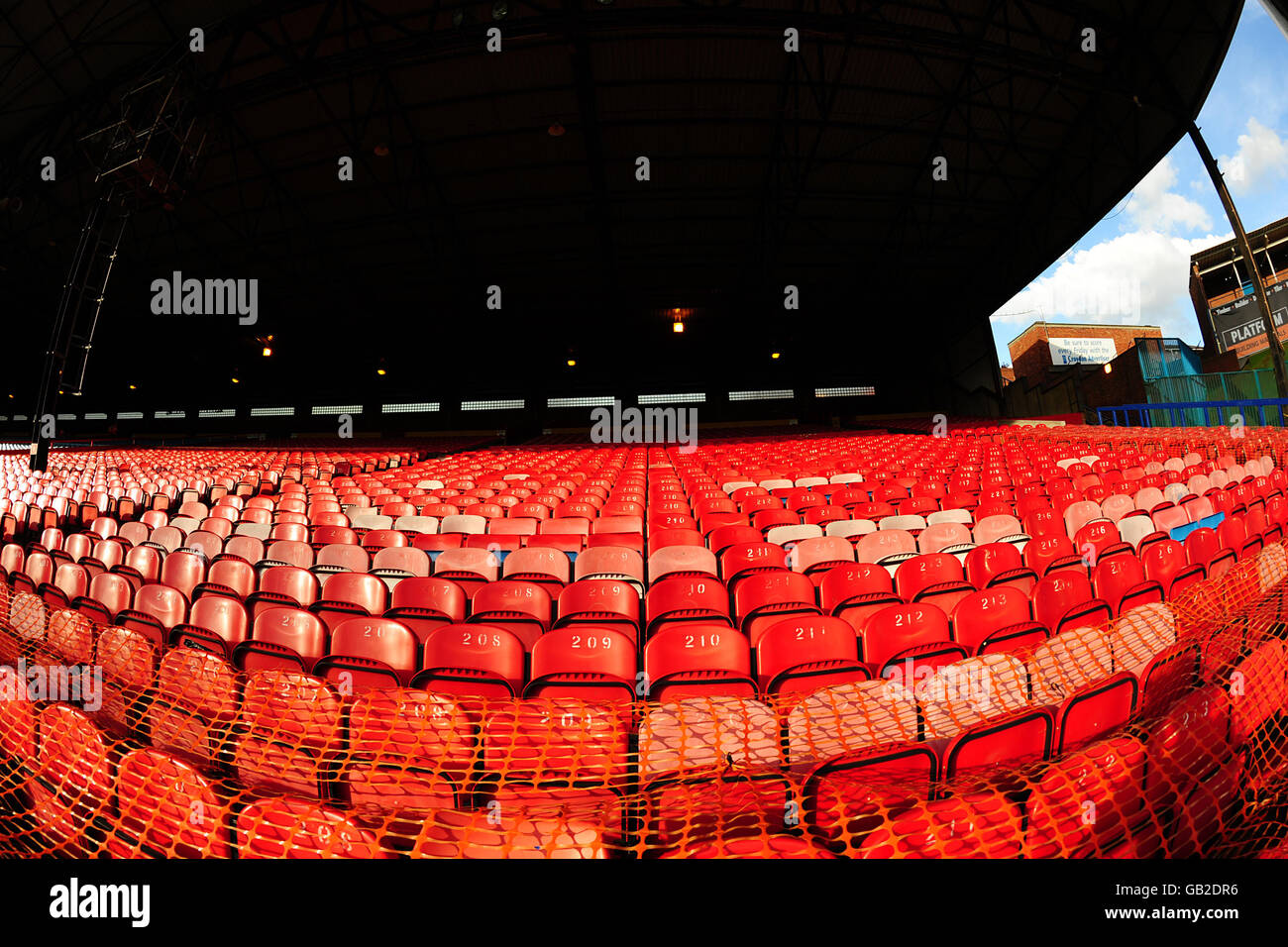 Soccer - Dougie Freedman Testimonial - Crystal Palace v Fulham - Selhurst Park. General view of seating at Selhurst Park, home to Crystal Palace. Stock Photo