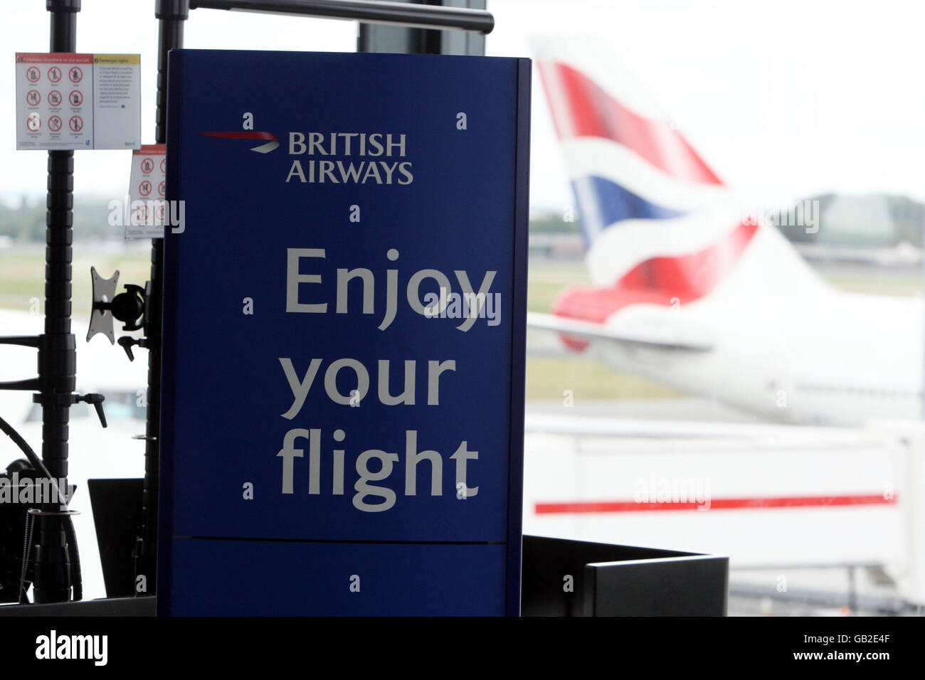 Heathrow Airport Feature Stock Photo