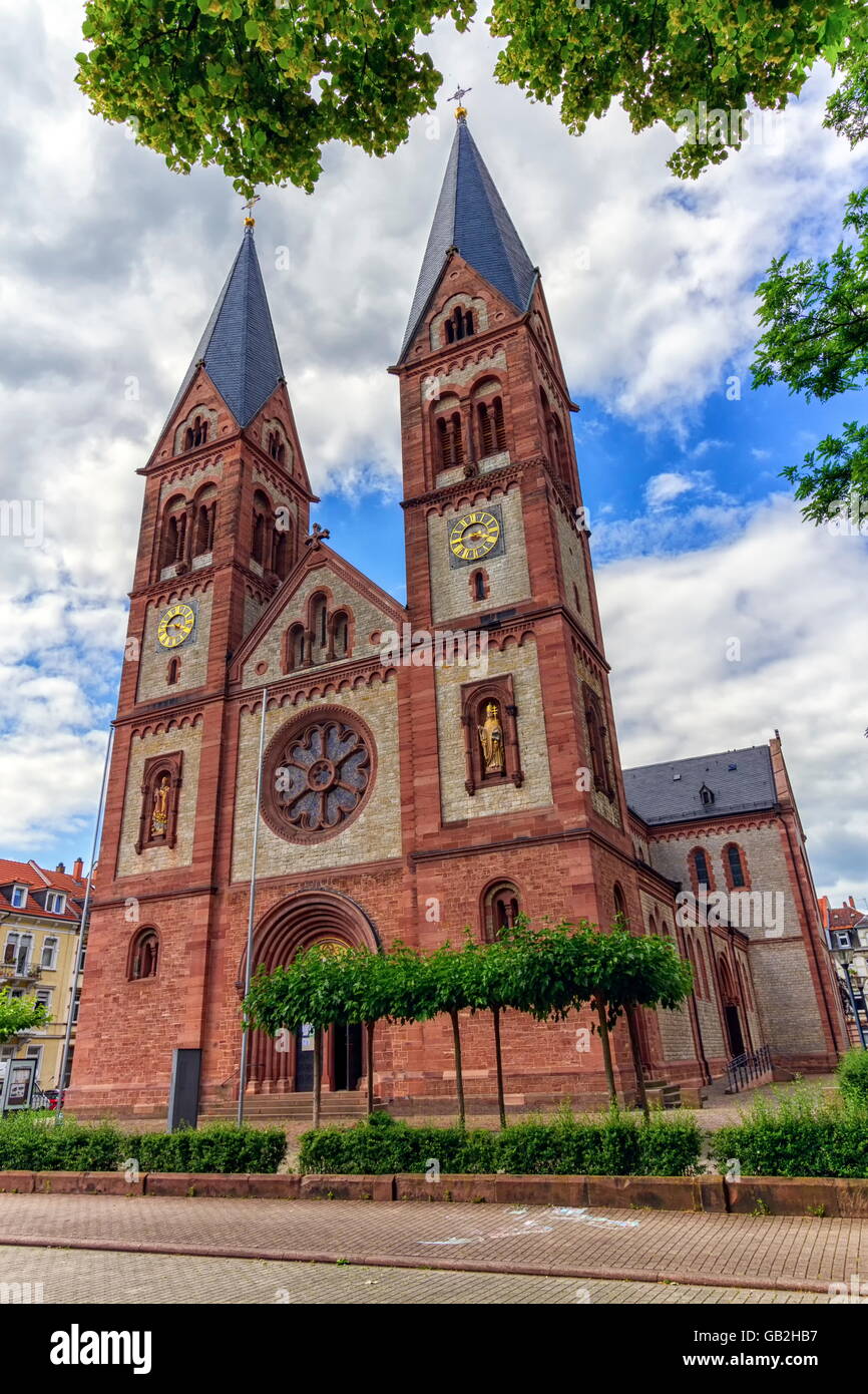 Saint Bonifacius church by day in Heidelberg, Germany Stock Photo Alamy
