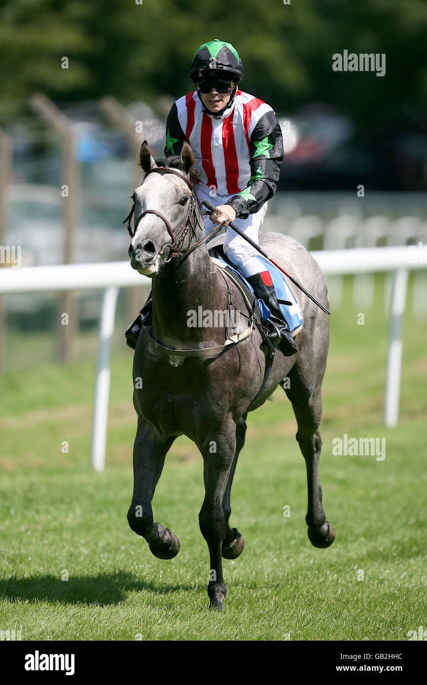 Jockey Mark Lawson on Port Ronan during the Tolent Construction Maiden Stakes Stock Photo