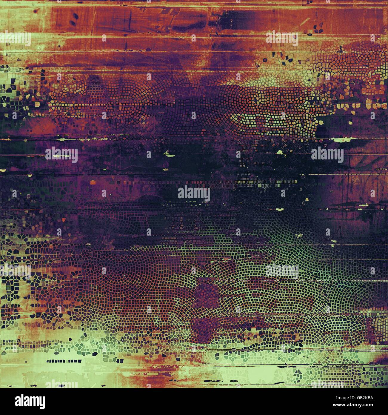 Vintage design background - Grungy style ancient texture with different ...