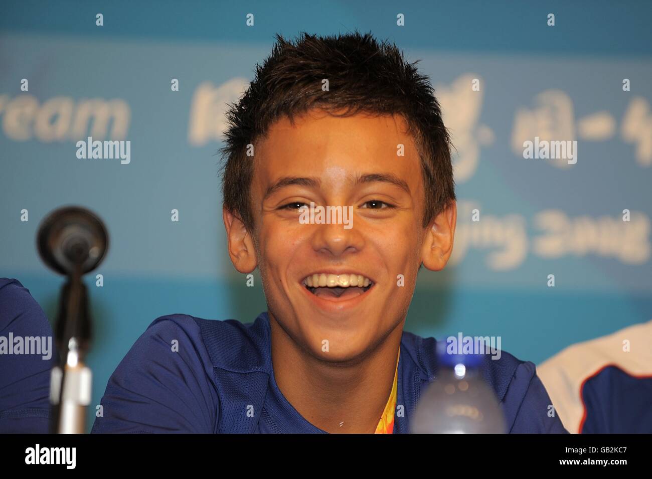 Great Britain's Tom Daley during a press conference at the MPC in Beijing, China Stock Photo