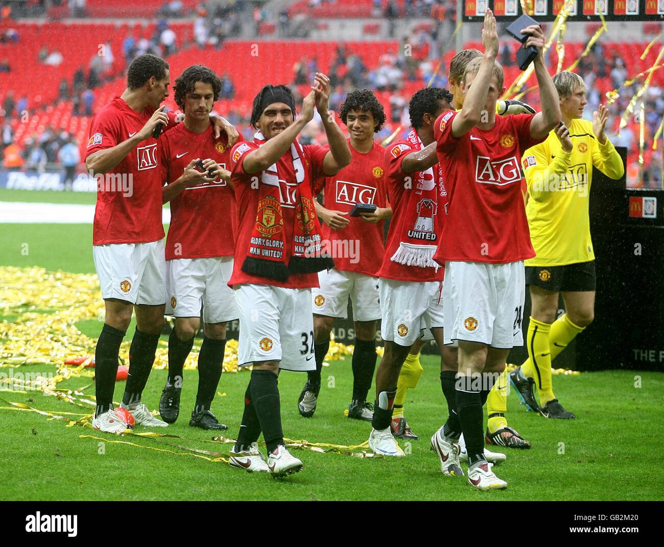 Soccer - Community Shield - Portsmouth v Manchester United - Wembley Stadium Stock Photo