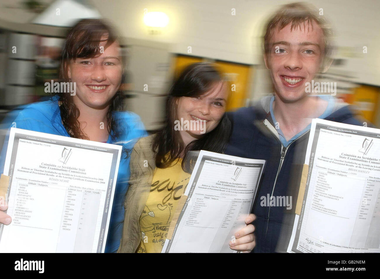 Leaving Certificate exam results Stock Photo Alamy