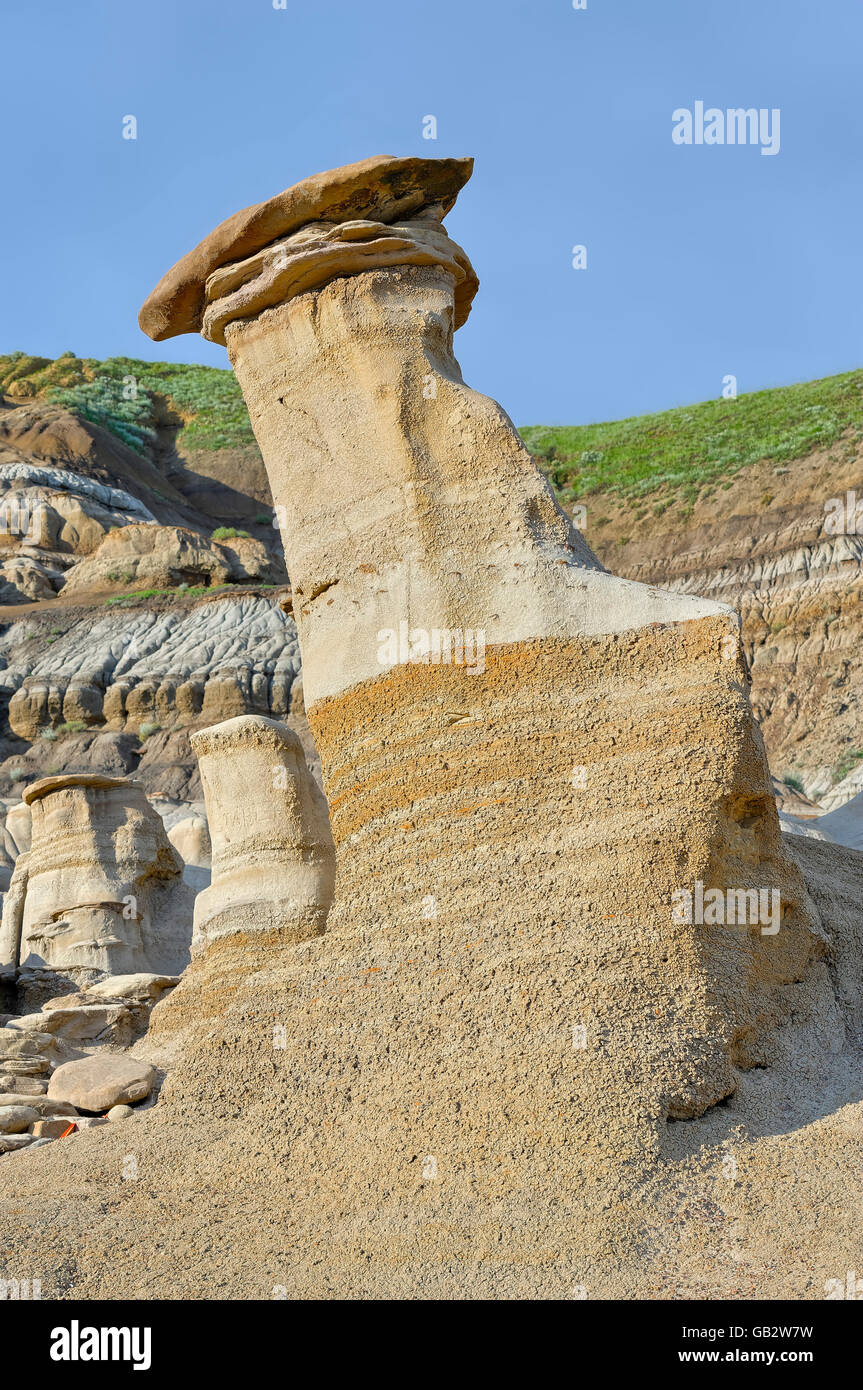 Hoodoo, Drumheller Valley, Alberta, Canada Stock Photo Alamy