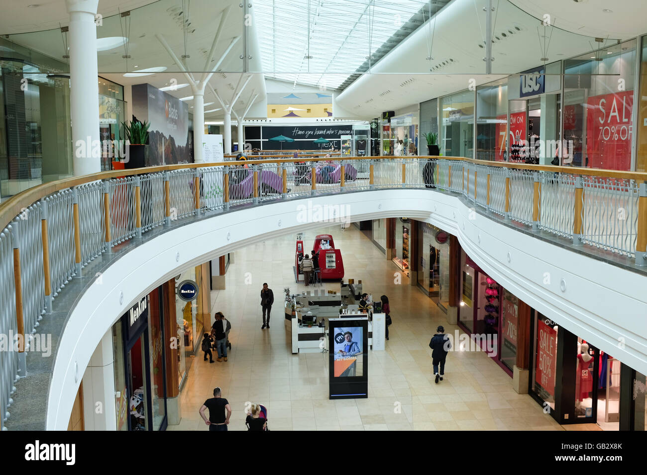Basingstoke shopping centre - also known as Festival Place - in England ...