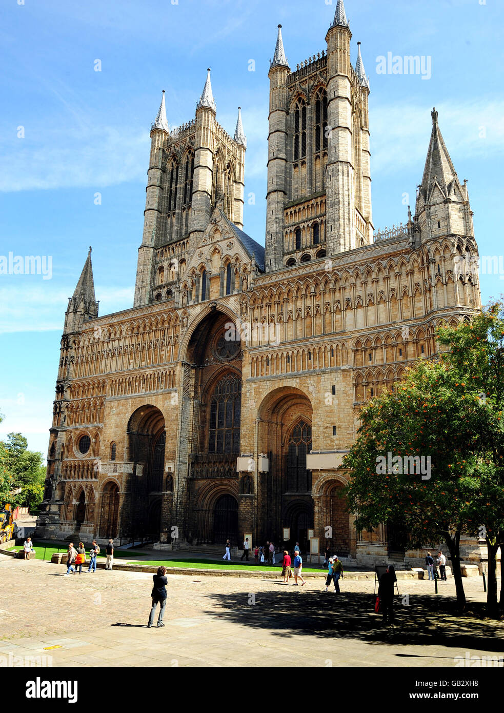 Lincoln Feature. A general view of Lincoln Cathedral Stock Photo Alamy