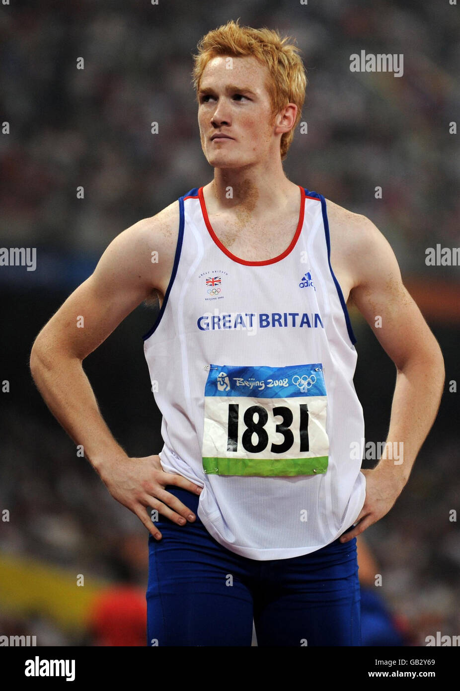 Great Britain's Greg Rutherford reacts during the long jump final in ...