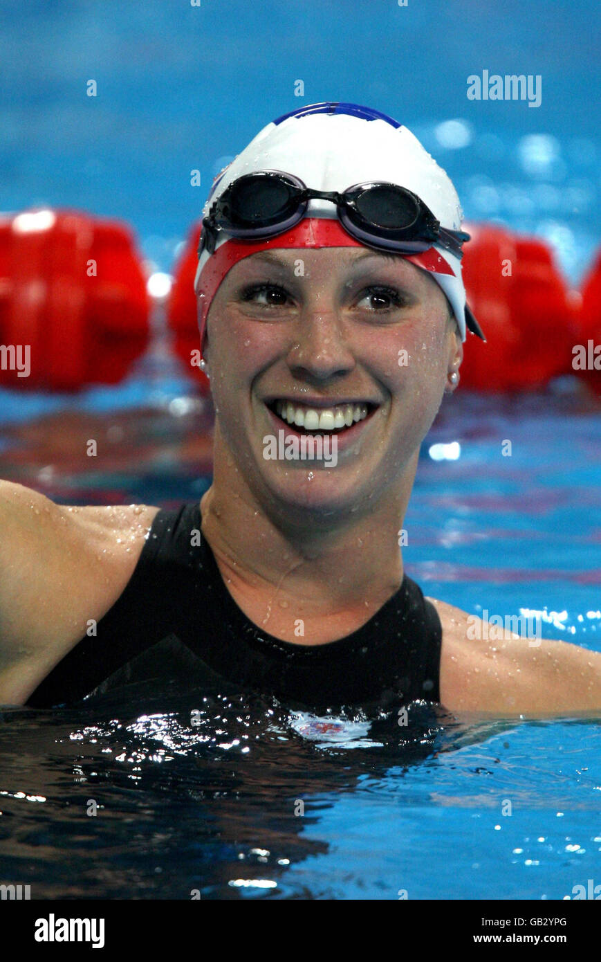 Great Britain S Heather Fell Is All Smiles Following Her 200m Freestyle Heat In The Swimming