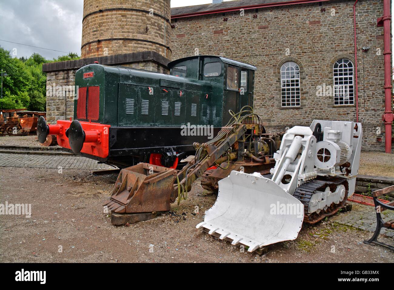 Rhondda - Valleys in Wales, Old Coal Mine, now a museum Stock Photo