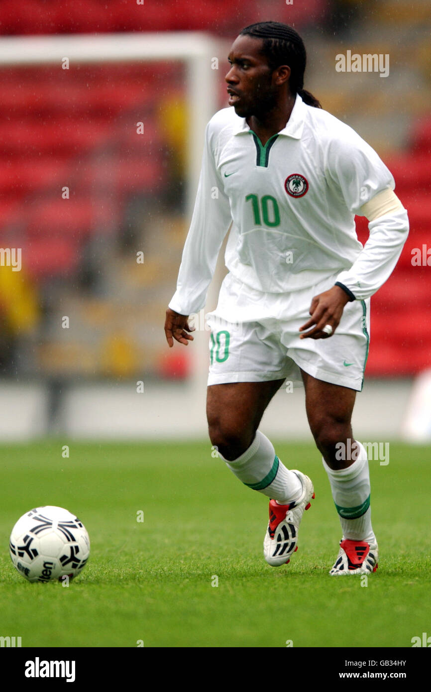 Soccer - International Friendly - Venezuela v Nigeria. Jay-Jay Okocha, Nigeria Stock Photo