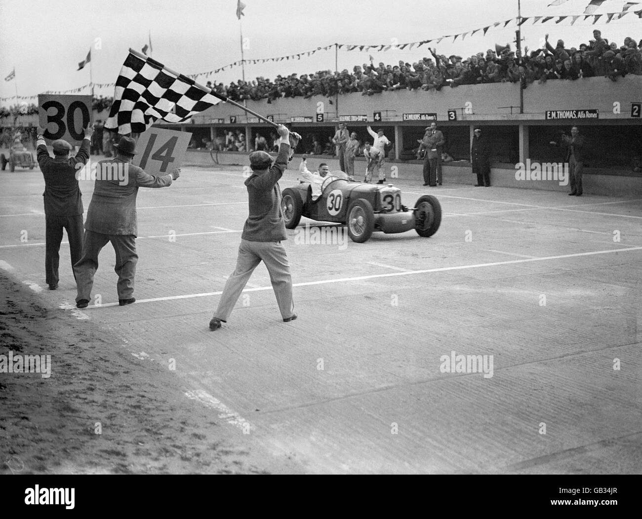 Motor Racing JCC International Trophy Brooklands Stock Photo Alamy
