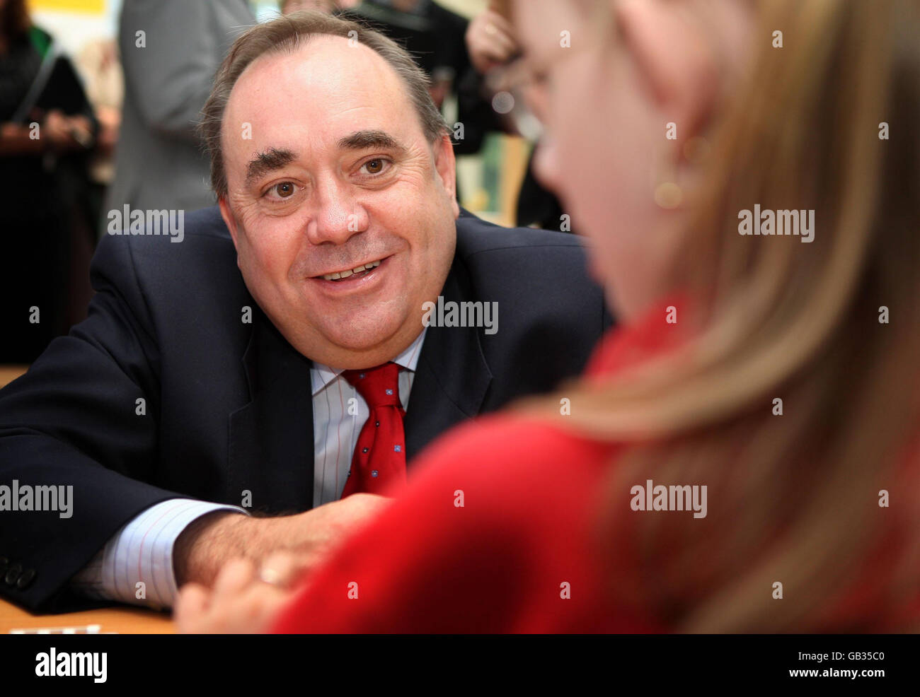 Alex Salmond visits the Royal Blind School and Scottish Braille Press ...