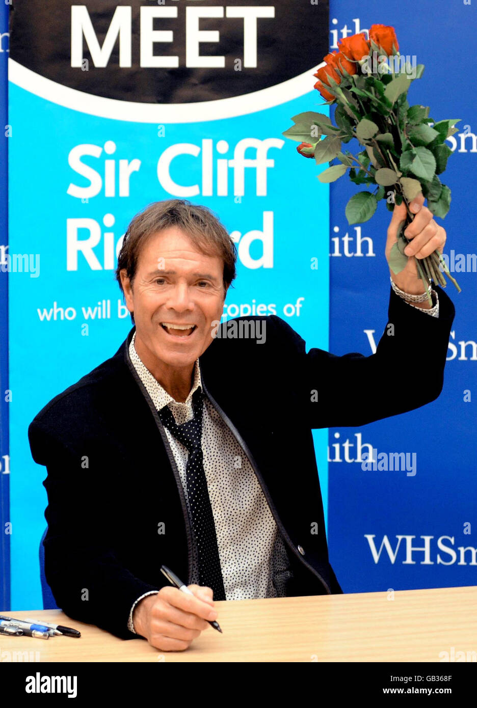 Sir Cliff Richard book signing Stock Photo