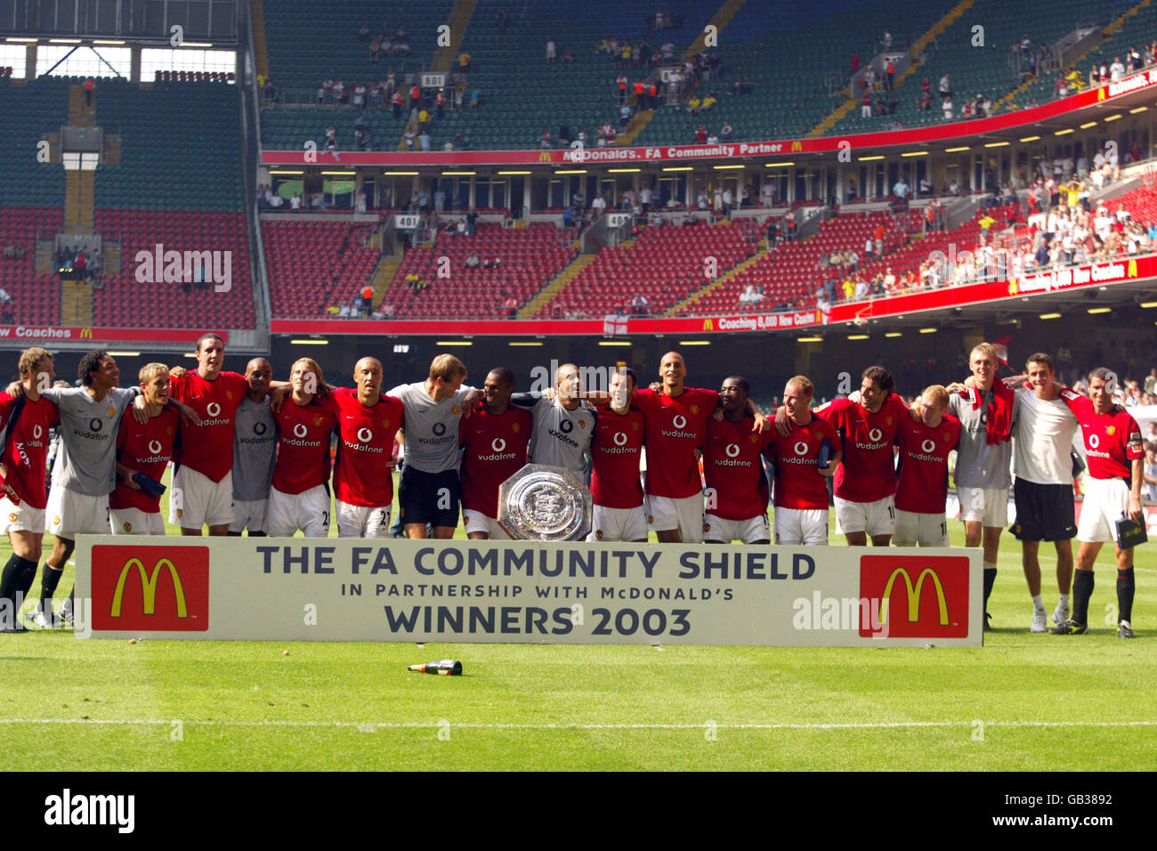 2003 F.A.Community Shield.Arsenal v Manchester United. 