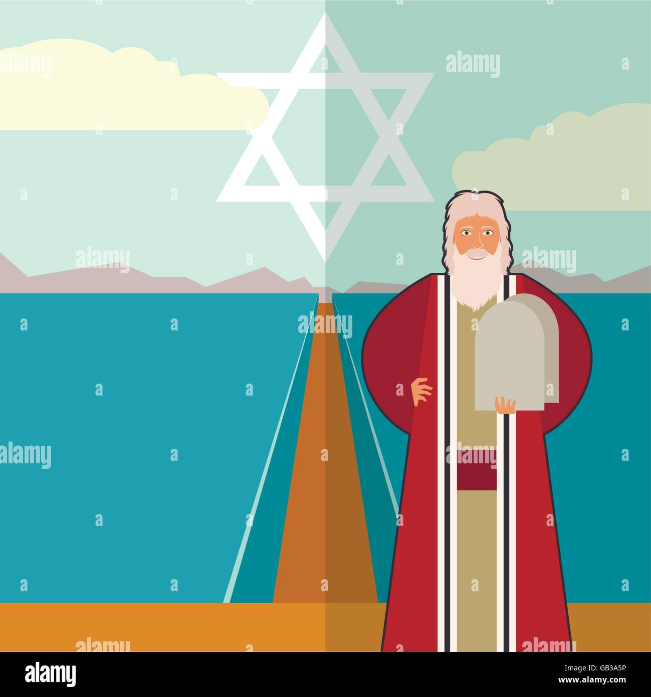 Moses Stock Vector Images - Alamy
