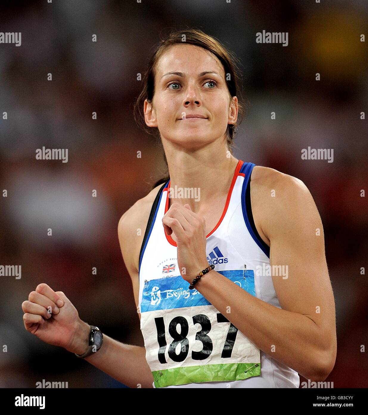 Great Britain's Kelly Sotherton during the Heptathlon Javelin Throw at