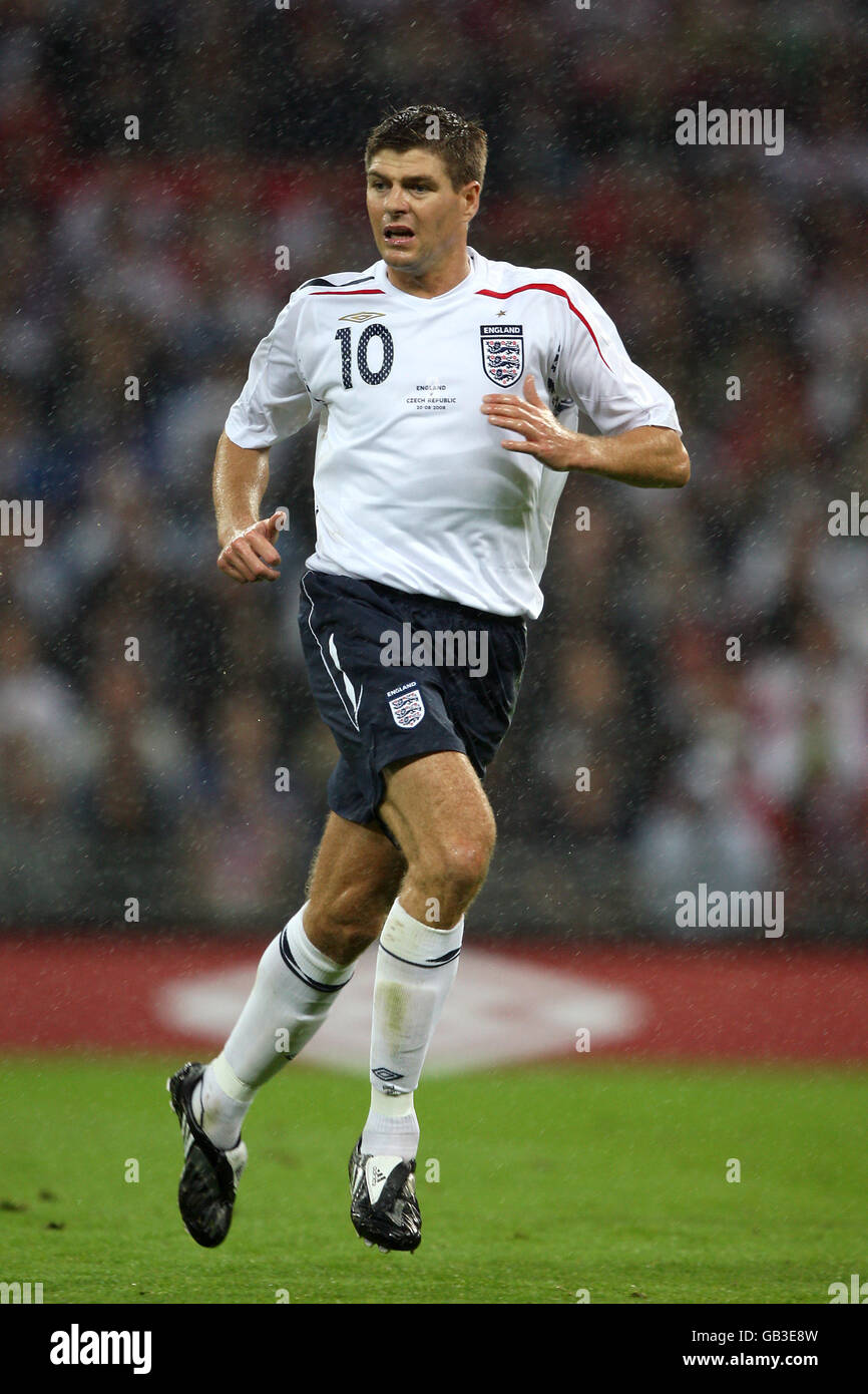 Soccer - International Friendly - England v Czech Republic - Wembley Stadium. Steen Gerrard, England Stock Photo