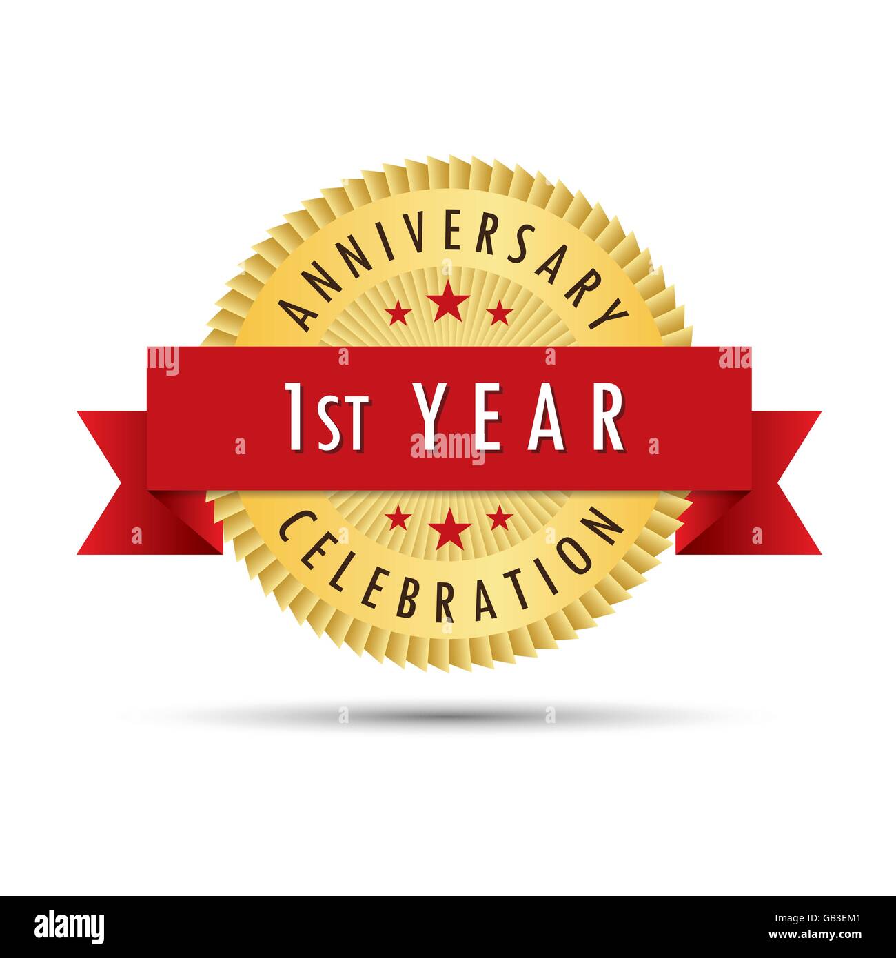 First anniversary vector hi-res stock photography and images - Alamy