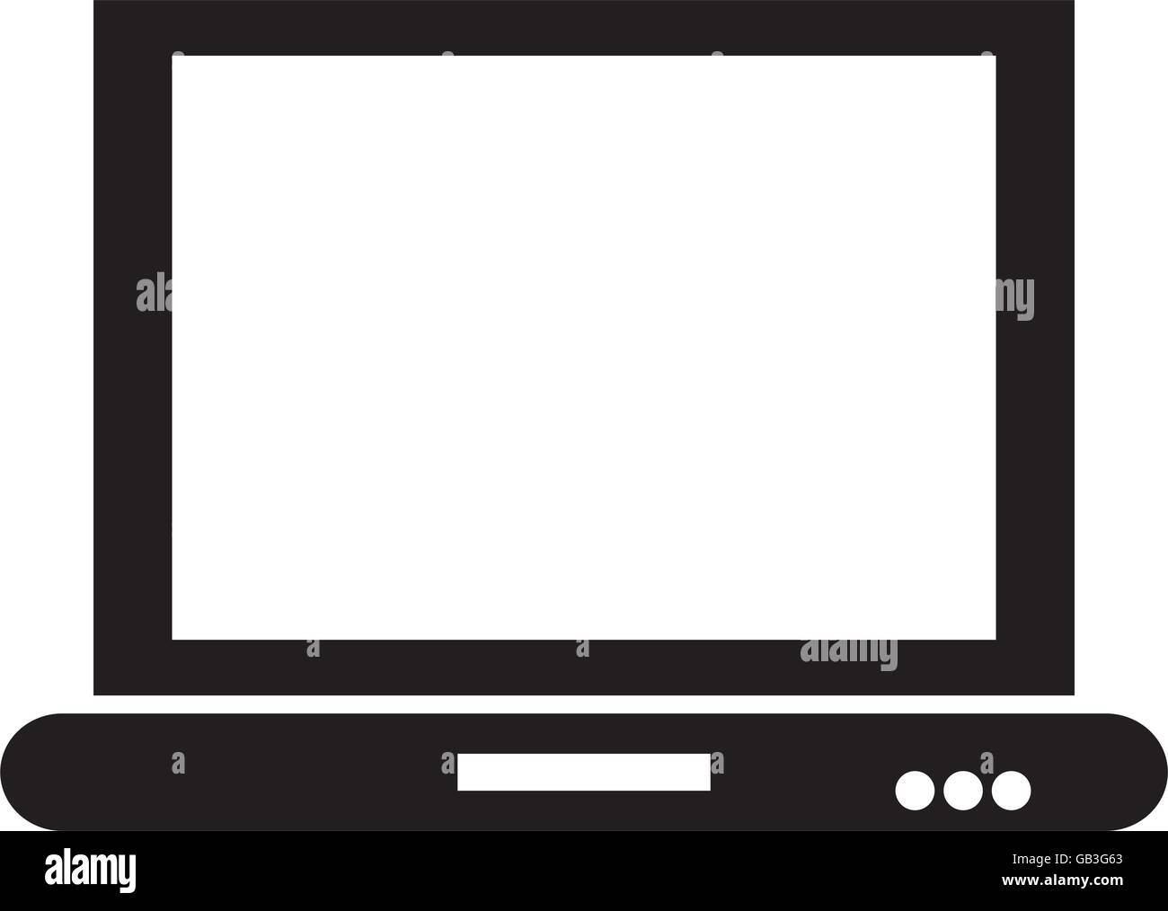 laptop frontview icon Stock Vector Image & Art - Alamy