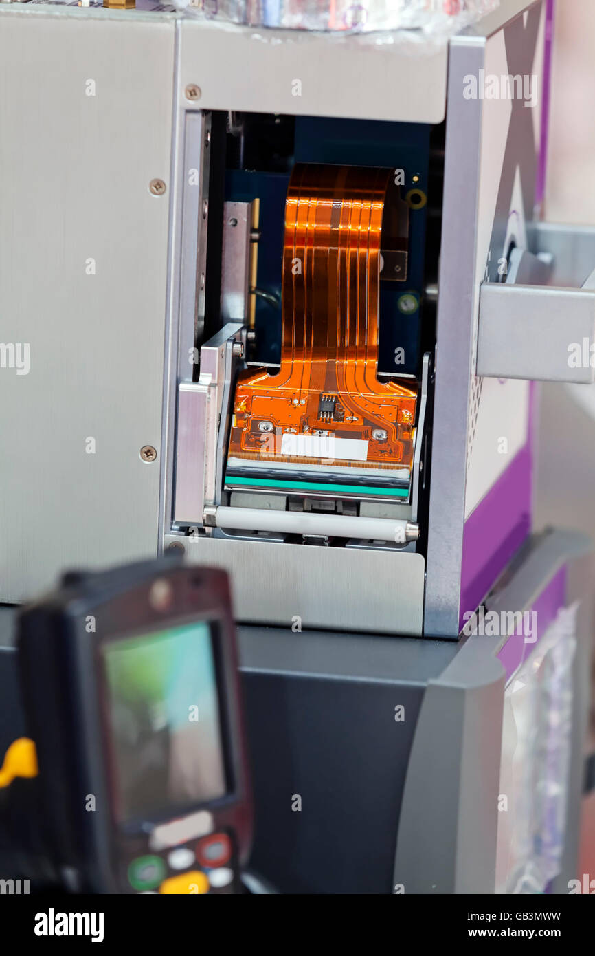 Electronic for engine in industry, advanced technology;  note shallow depth of field Stock Photo