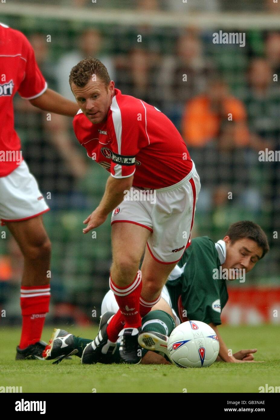 Soccer - Friendly - Plymouth Argyle v Charlton Athletic Stock Photo