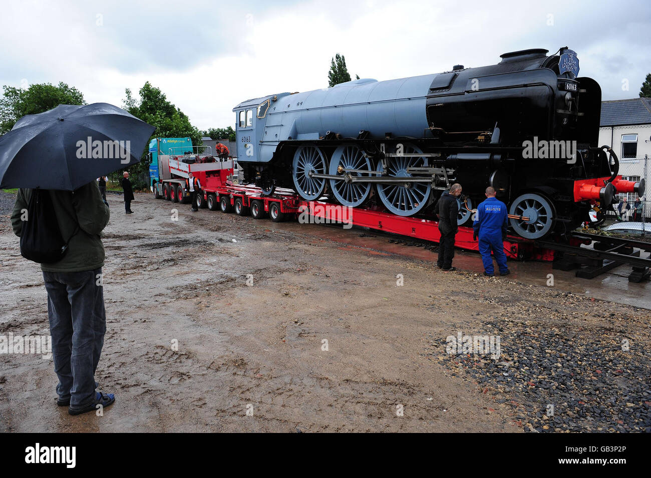 New steam starts its journey Stock Photo Alamy
