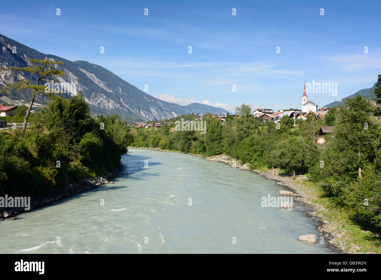 Roppen view at Roppen am Inn Austria Tirol, Tyrol Stock Photo