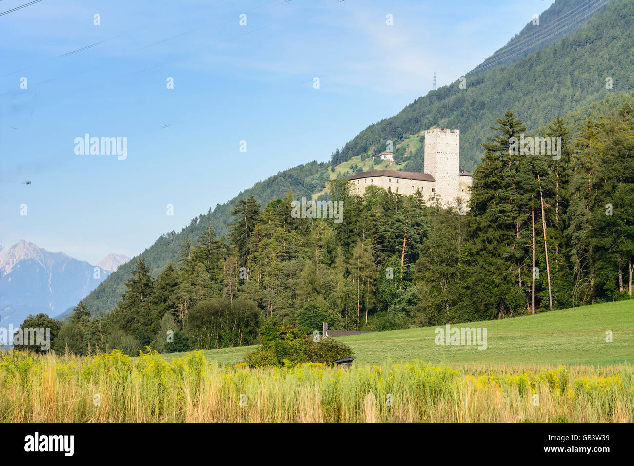 Silz St. Petersberg Castle Austria Tirol, Tyrol Stock Photo
