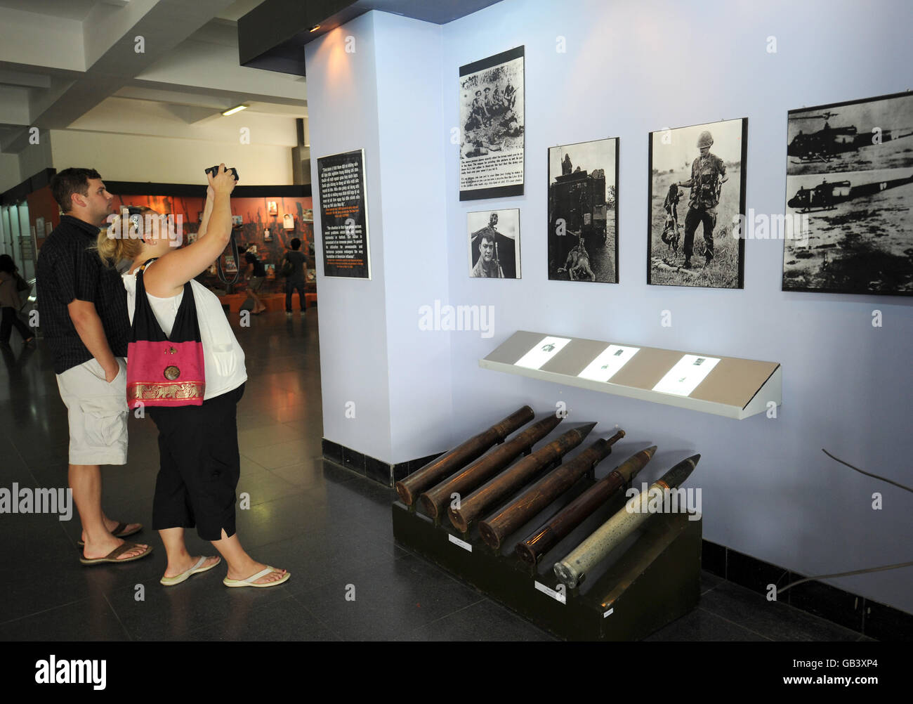 Tourists visit war remnants museum in ho chi minh city hi-res stock ...