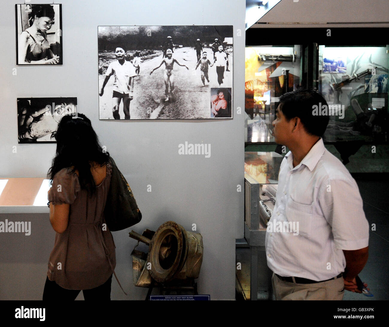 Tourists visit the War Remnants Museum in Ho Chi Minh City, Vietnam ...