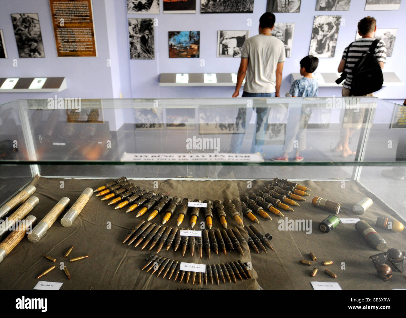 Tourists visit the War Remnants Museum in Ho Chi Minh City, Vietnam ...
