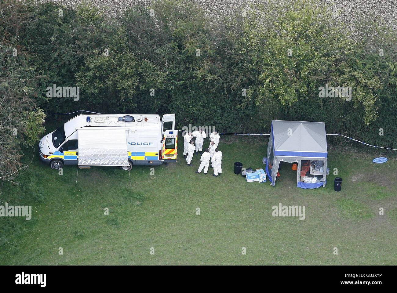Aerial picture scene osbaston house in maesbrook hires stock