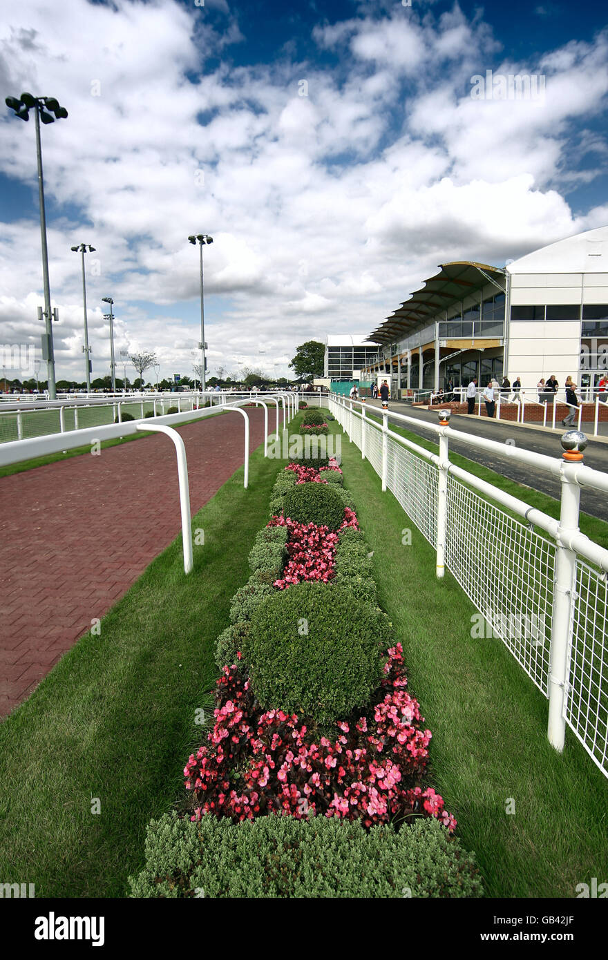 Horse Racing, Great Leighs. General view of Great Leighs Racecourse Stock Photo