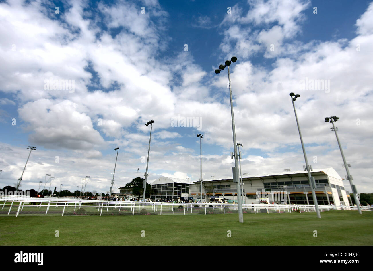 Horse Racing - Great Leighs. General view of Great Leighs Racecourse Stock Photo