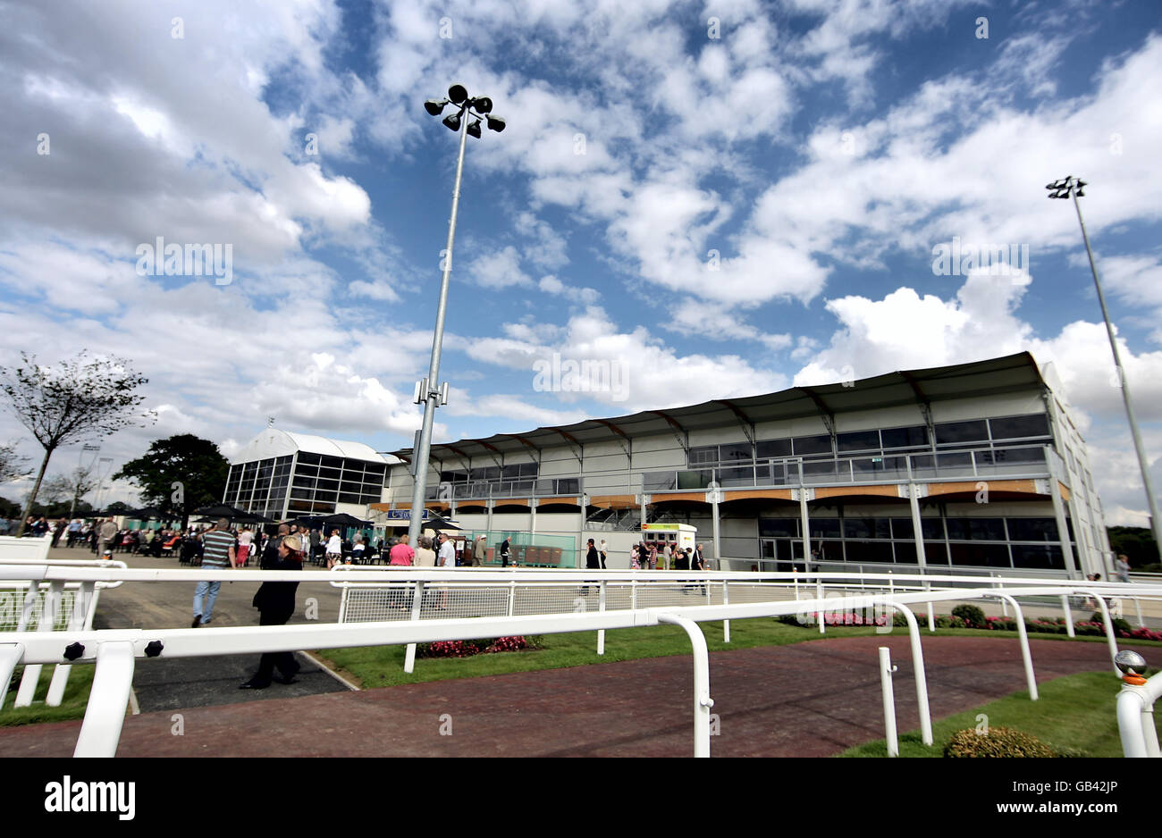 Horse Racing Great Leighs Stock Photo Alamy