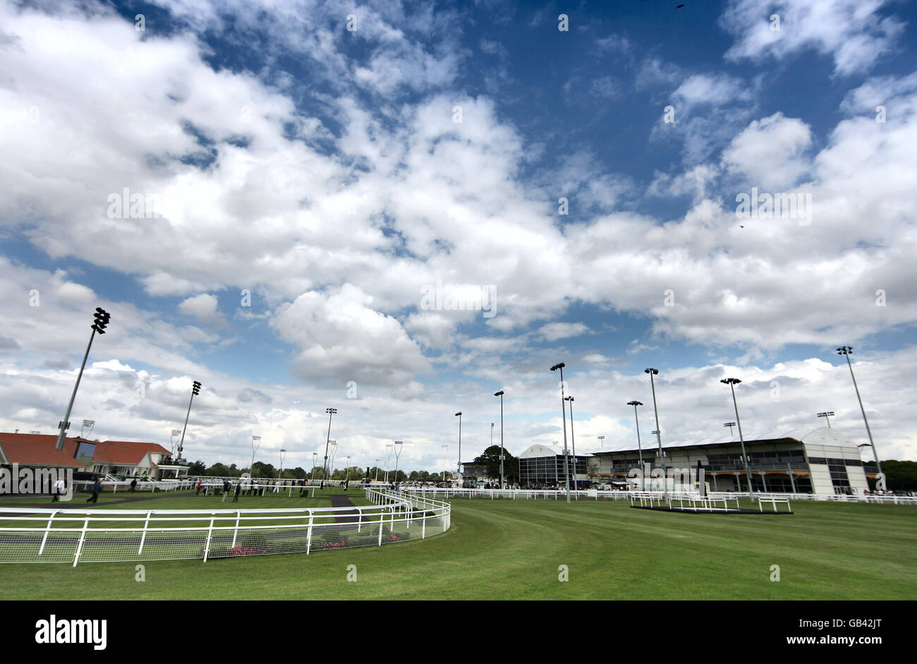 Horse Racing, Great Leighs. General view of Great Leighs Racecourse Stock Photo