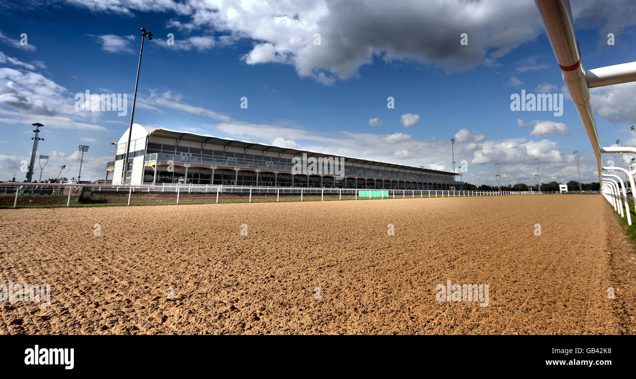 Horse Racing - Great Leighs. General view of Great Leighs Racecourse Stock Photo