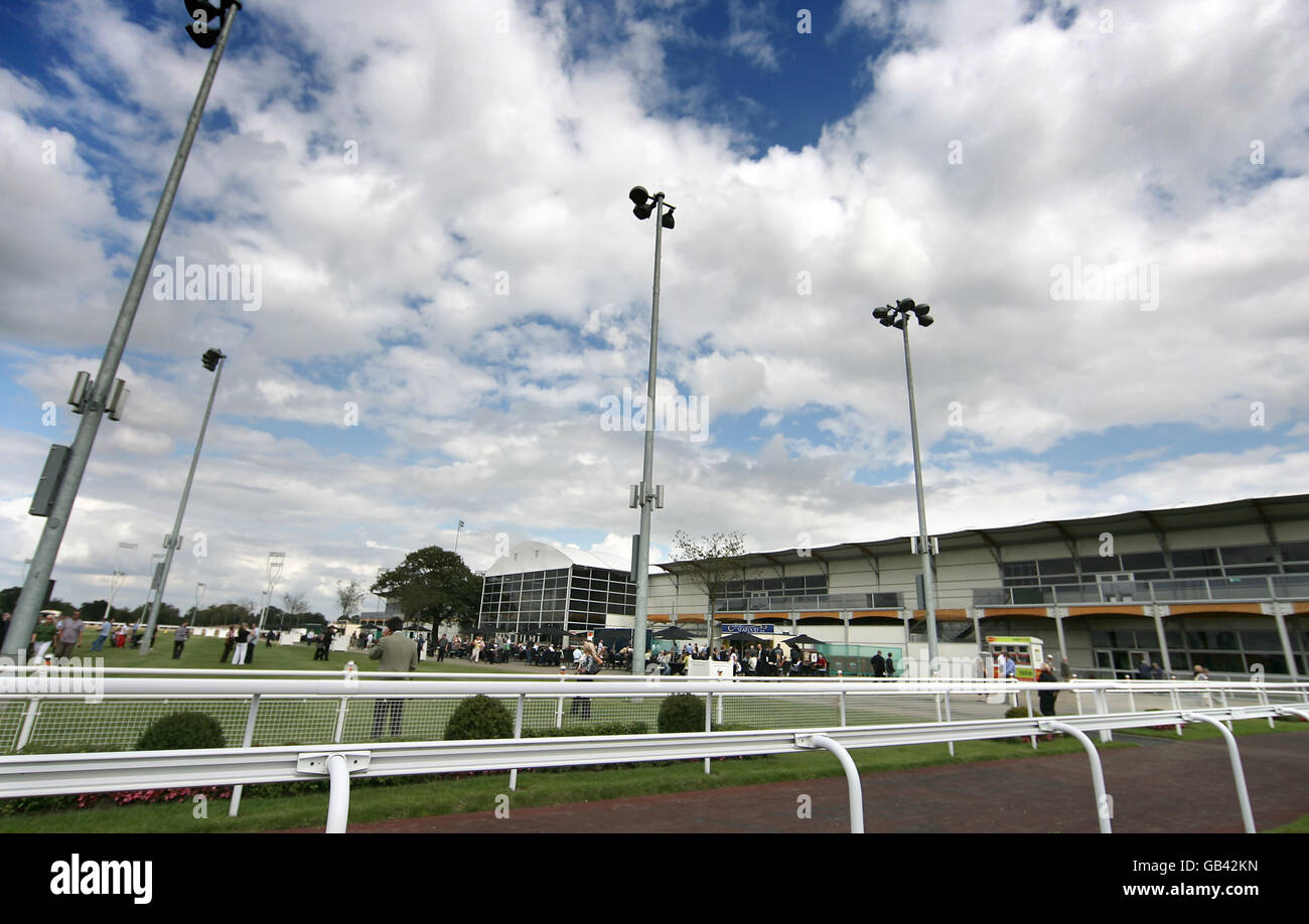 Horse Racing, Great Leighs. General view of Great Leighs Racecourse Stock Photo