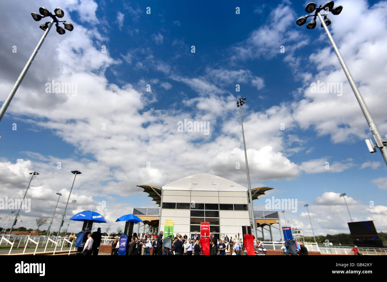 Horse Racing, Great Leighs. General view of Great Leighs Racecourse Stock Photo