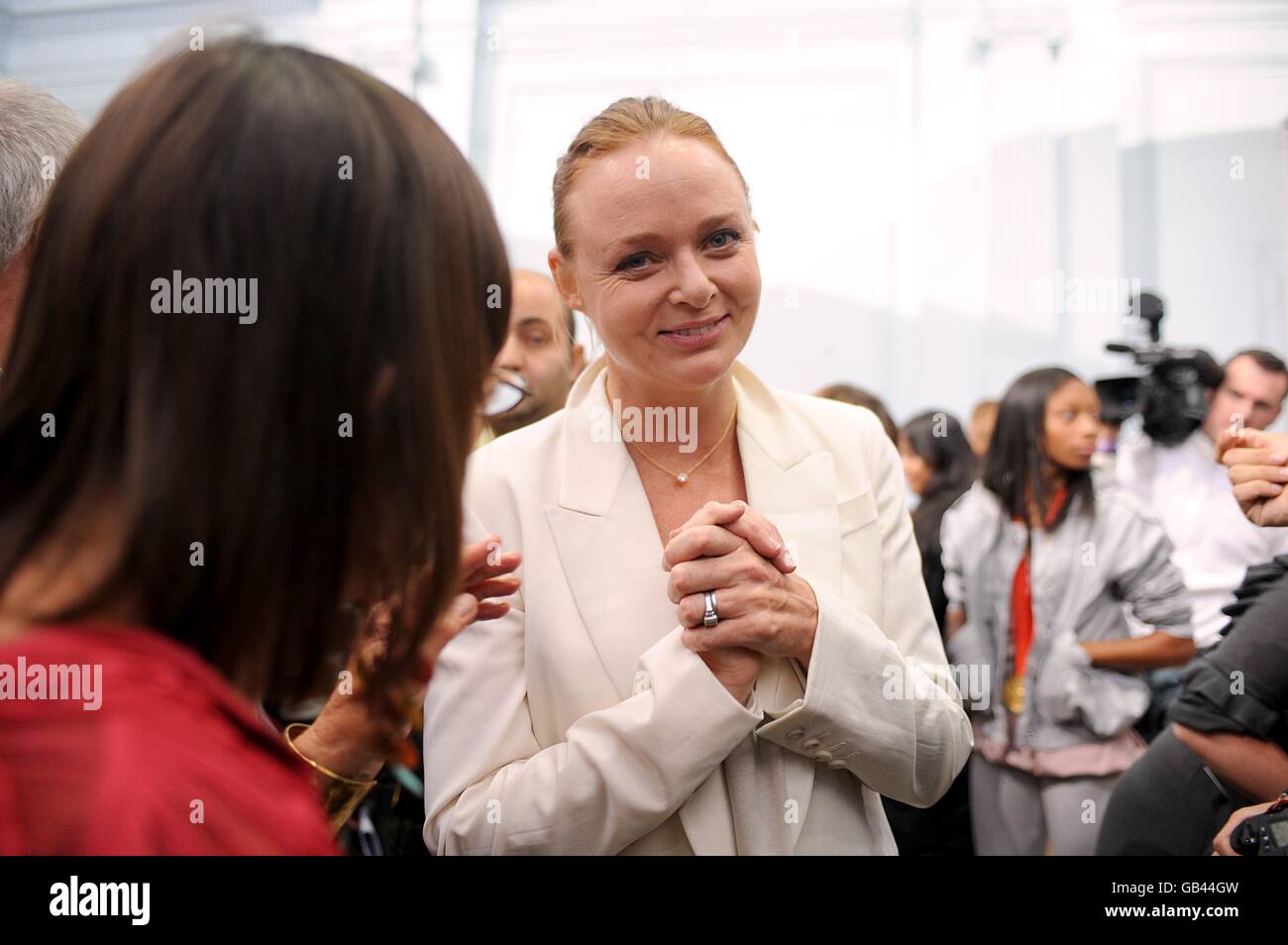 Stella McCartney at her show during London Fashion Week at Lindley Hall, 80 Vincent Square, London, SW1 Stock Photo