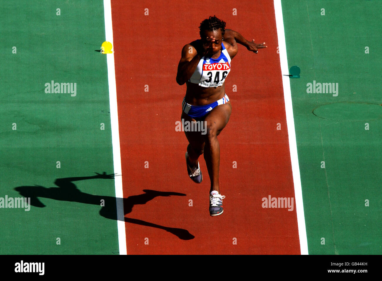 Athletics - IAAF World Athletics Championships - Paris 2003 - Women's Heptathlon Stock Photo