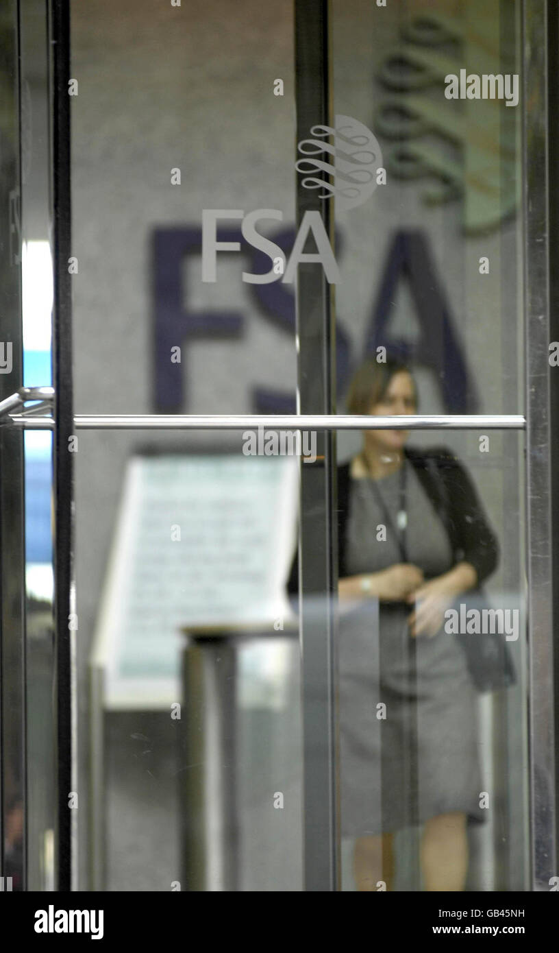 Financial Services Authority FSA Stock Photo Alamy
