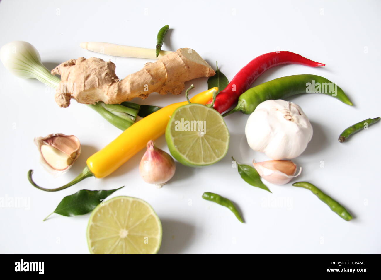 Beautiful Fresh Thai Spices Stock Photo Alamy   Beautiful Fresh Thai Spices GB46FT 