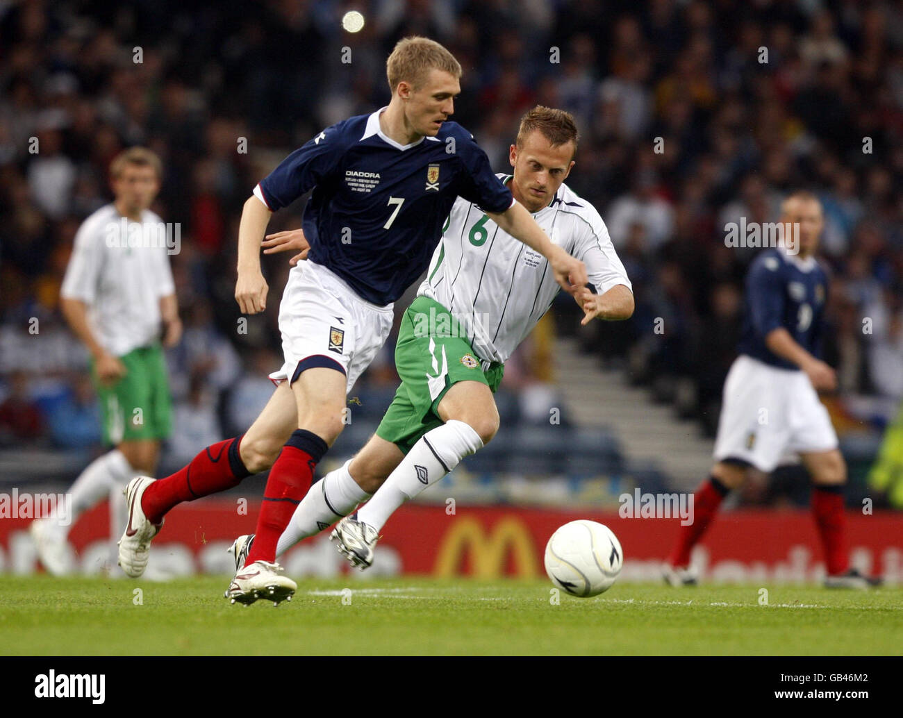 Soccer - Tennent's International Challenge - Scotland v Northern Ireland - Hampden Park Stock Photo