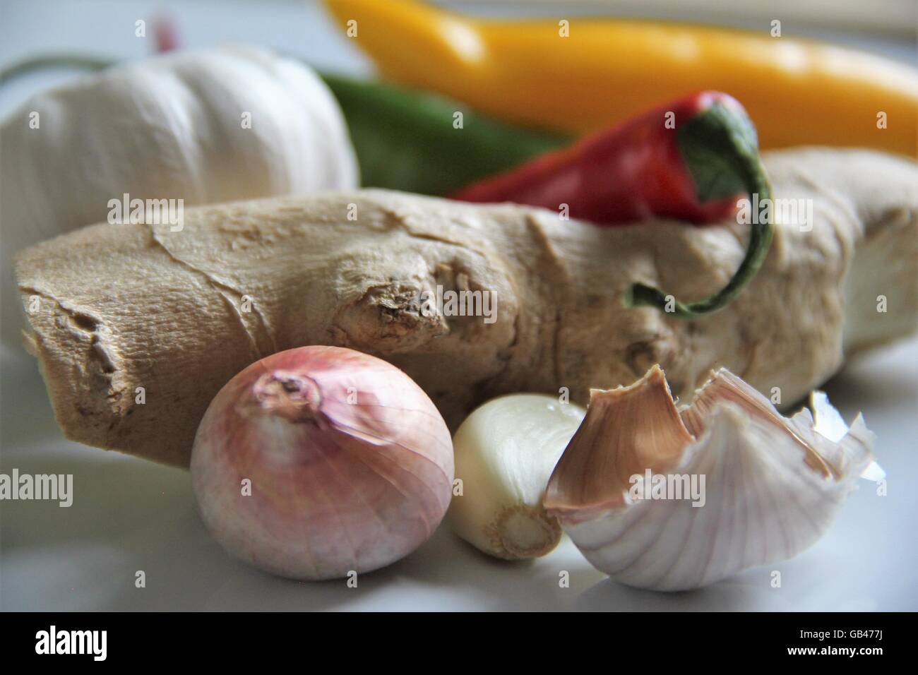 Ingredients for Asian cooking. Stock Photo
